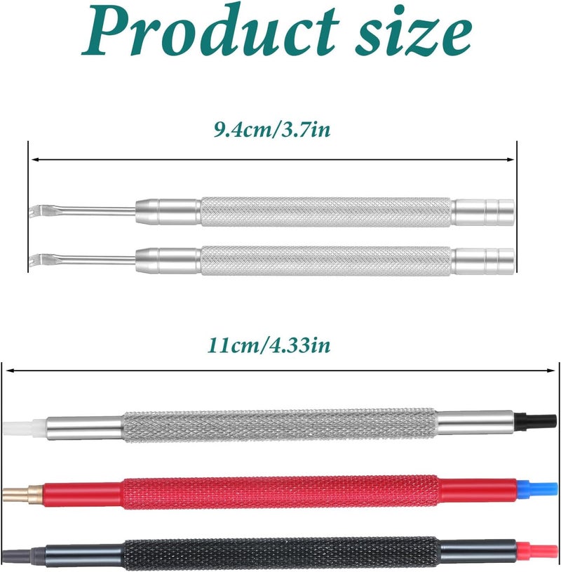 Aeaocvo 5 Pcs Watch Hands Repair Tool Kit, Stainless Steel Watch Hand Setting Tool, Pusher Set, Pointer Adjustment Tool - Image 2